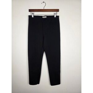 COS‎ Women's Black Stretch  Scuba Cropped Pants Slim Fit Leggings Size Small
